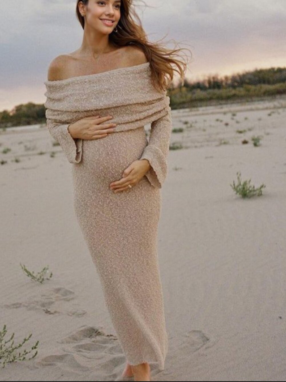 Off Shoulder Knitwear Bodycon